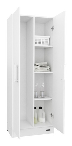 Escobero Organizador Cocina/baño Melamina 2 Pta Envio Gratis