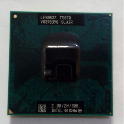 Processador Intel® Core2 Duo T5870 Cache De 2 M, 2,00 Ghz