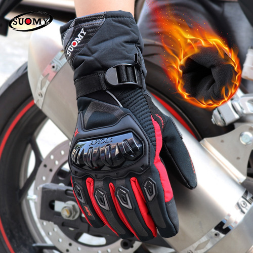 Luvas De Motocicleta Impermeáveis Para O Inverno, 100% Im