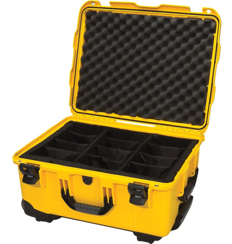 Nanuk 950 Protective Rolling Case With Foam Dividers (yellow