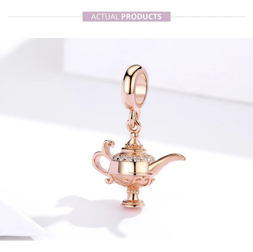 Charm Plata 925 Lámpara Mágica Aladín Wostu Comptbl Pndora