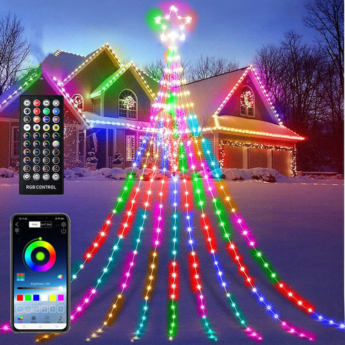 Control Remoto De La Aplicación Smart Rgb Con Forma De Árbol