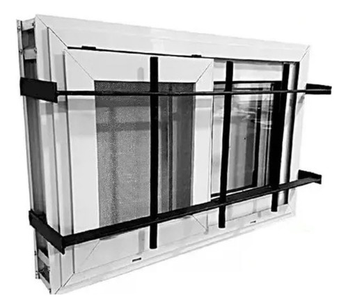 Ventana Herrero Corrediza 50x30 C/ Mosquitero Y Reja