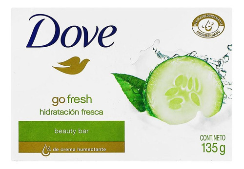 Jabón En Barra Dove Hidratación Fresca 135g