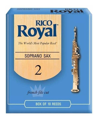 Cañas Daddario Rico Royal Saxo Soprano Nº 2.0 Rib1020 X10