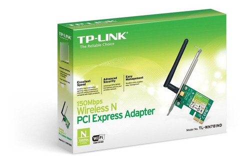 Adaptador Pci-express Wi-fi Tp-link Tl-wn781nd Lite N