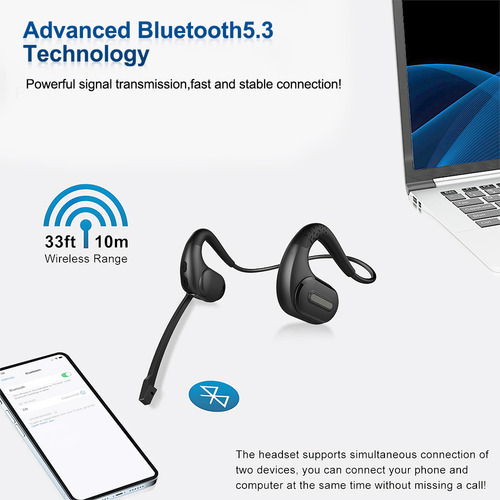 Auriculares Bluetooth Mpow Con Micrófono Extraíble, Ruido