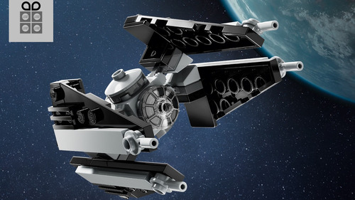 Lego Tie Interceptor - Caza Estelar Star Wars 30685 48 Pie. 48 Tie Interceptor