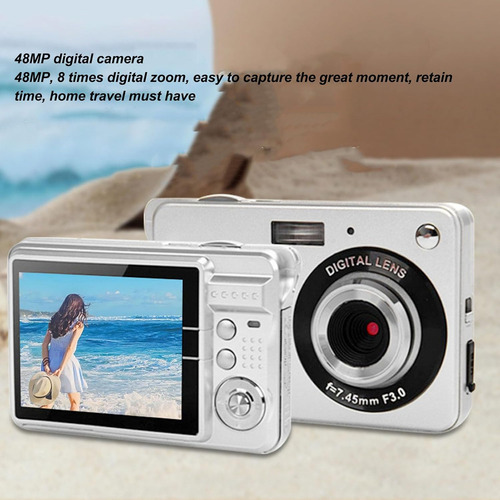 Cámara Digital 4k 48mp Compacta Con Zoom 8x Y Anti-shakeah