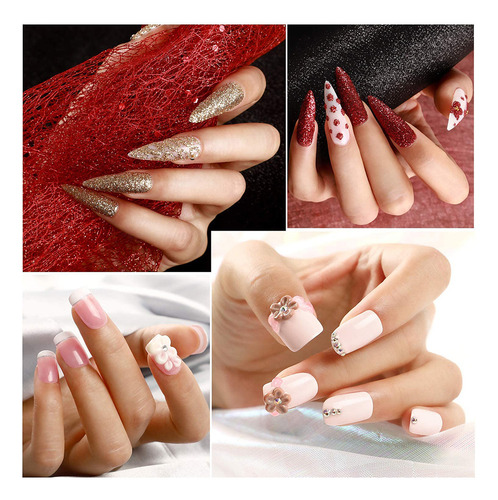 Kit De Uñas Acrílicas Para Uñas Postizas, Accesorio Completo