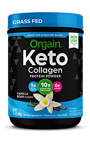 Orgain Keto Colageno Proteina En Polvo Con Aceite Mct, Vaini