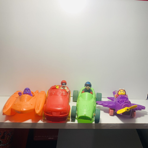 Muñecos Mcdonalds Vehículos Colección Completa 2000 Retro (Usado)