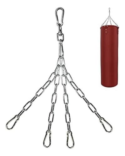 Cadena Gancho Giratorio Para Cargar Costal Box 150lbs Acero