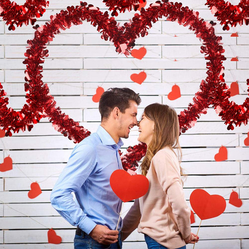 Guirnalda Tinsel Ccinee Para El Día De San Valentín Con Form