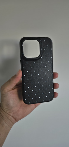 Funda Silicona Flexible Lunares Soft Tpu Para Iphone Negro Iphone 13 Pro Max