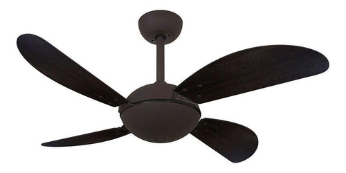 Ventilador De Teto Volare Marrom Fly Office Tabaco 220v Luxo Cor da estrutura Marrom Corten Diâmetro 102 cm Frequência 404RPM Material das pás MDF Quantidade de pás 4