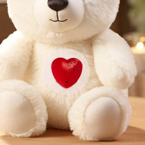 Heart Recorder Shaped Stuffed Animals, Message,