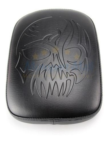 Imagen 5 de 6 de Moto Cuero Cráneo Pasajero Trasero Fender Cojín Asiento Para
