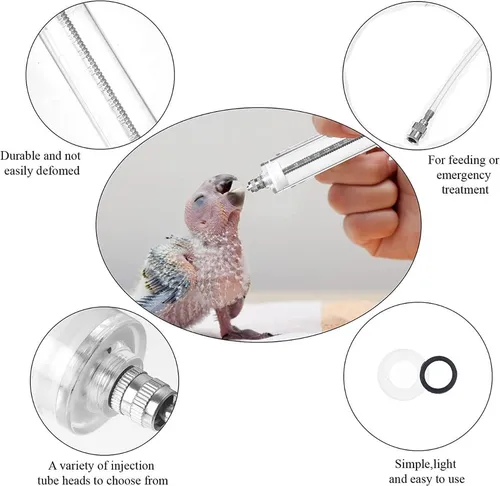 Jeringa Alimentación Aves 20ml
