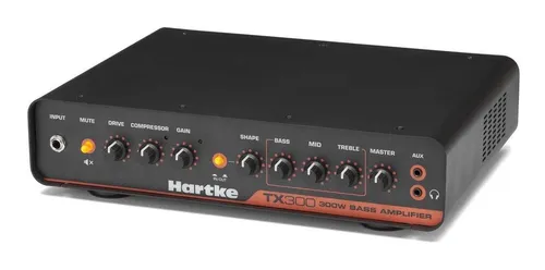Hartke TX300 Negro de 300W RMS Amplificador Cabezal de Contrabajo