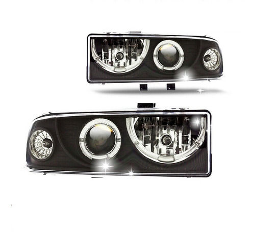 Faros De Lupa + Led + Cuartos Para S10 / Blazer 1998 - 2004