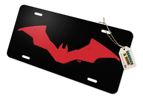 Placa De Matrícula De Metal Con Diseño De Batman