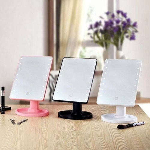 Espelho Mesa Camarim Luz De Led Maquiagem Portátil Regulagem