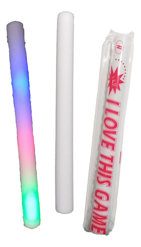 Barra Luz Led Fiestas Multicolor Aplaudidor Hule Espuma 50pz
