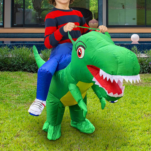 Disfraz De Dinosaurio Inflable Para Montar, Traje De Sg
