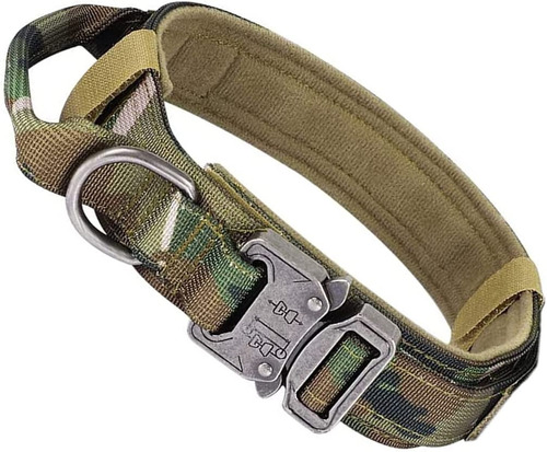 Collar Táctico Para Perro, Collar De Perro De Nylon Militar