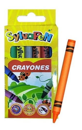 Crayones Crayolas De Colores Sylvapen Pack X12 Febo