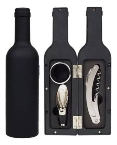 Set De Vino Sacacorchos Kit Descorchador Estuche Botella