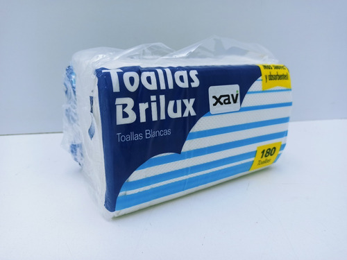 Imagen 3 de 3 de Servilleta Toalla Toallin Papel Mano Interc Brilux 2078 Xavi