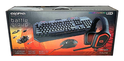 Kit Gamer Juego De 3 Piezas Tzumi Alpha Gaming 100% Origina