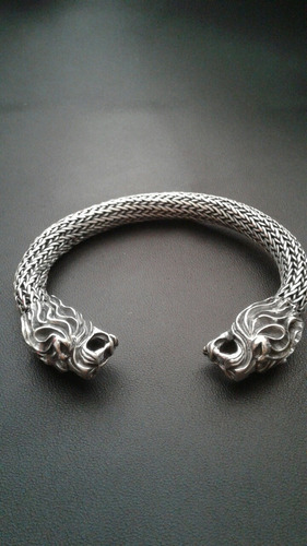 Brazalete De Leones Plata .925