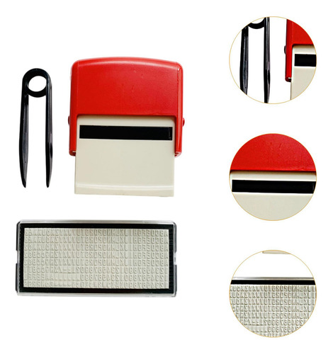 Selete De Sello Impresión De Sello Compacta 18 Mmx47mm Rojo