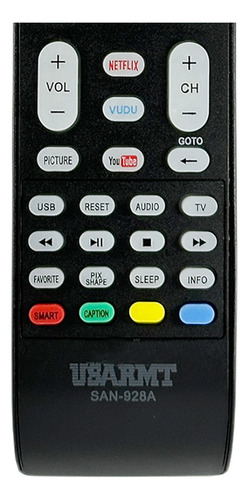 Control Para Sanyo Smart Tv Pantalla Universal + Funda Pila