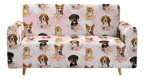 90-140cm Funda De Sofá Con Estampado De Perro