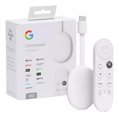 Chromecast 4ta Google Tv Hd Android Tv Nuevos Con Asistente 