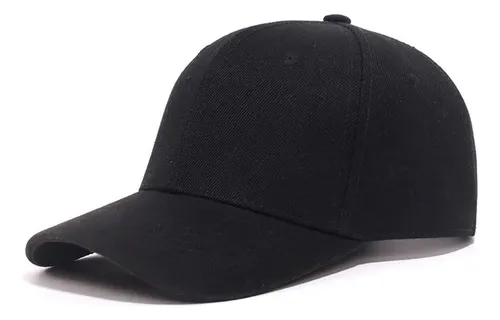 Gorra Visera Negra Lisa