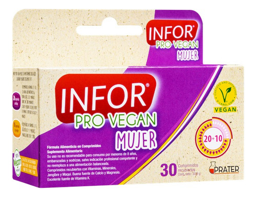 Infor Pro Vegan Mujer 30 Comprimidos - Infor