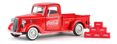 Coca-cola 1937 Ford Pickup Truck, Accesorios De Cartón De 6
