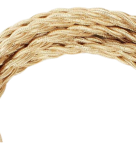 Kits De Cables De Luz Colgante Con Cable Trenzado, Oro Claro