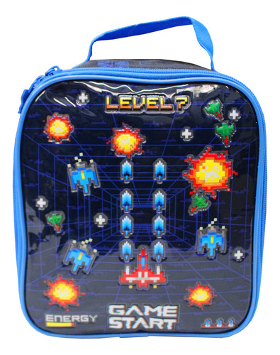 Kit Mochila Vídeo Game Start Rodinhas Com Lancheira Térmica