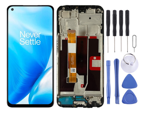 For Pantalla Lcd Oem Negra For Oneplus Nord N200 5g De2118