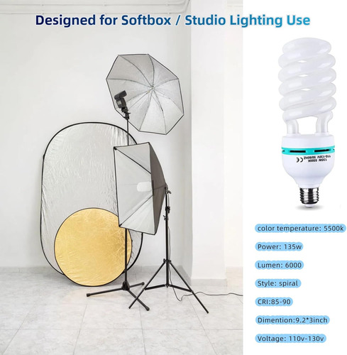 Bombilla Cfl E27/e26 135 W 5500k Luz Diurna