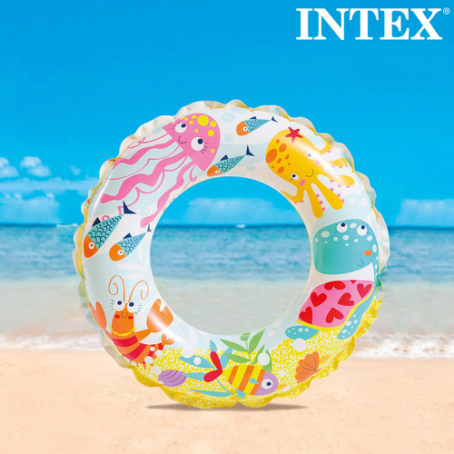 Intex Salvavidas De Anillo Inflable Infantil Circular De Divertidos Animales 51 Cm | 56205