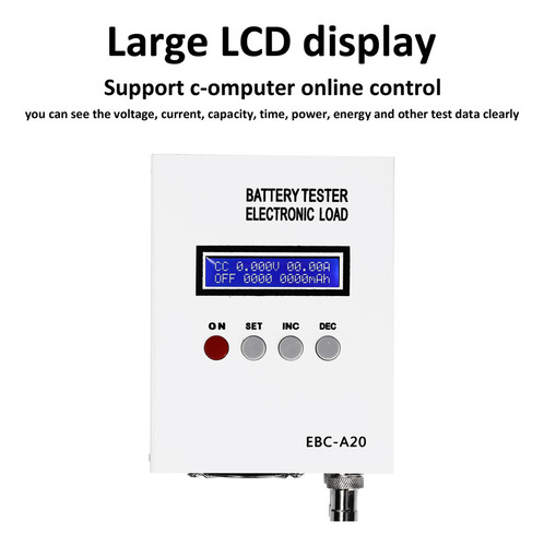 Ts Probador De Batería Ebc-a20 30v 20a 85w Prueba Capacidad