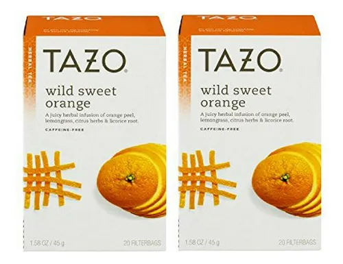 Té De Hierbas Tazo Wild Sweet Orange, 20 Ct (2pack)