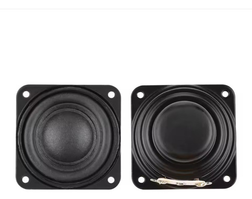 Par Bocinas 1,5 Pulgadas 4 Ohm 5/10w Mini Altavoz Portátil Negro